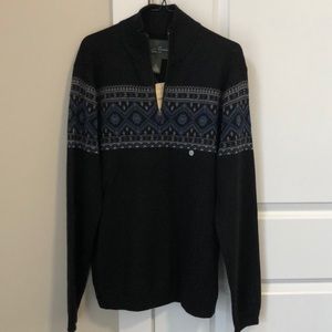 Eddie Bauer Men’s Nordic Quarter Zip Sweater Large